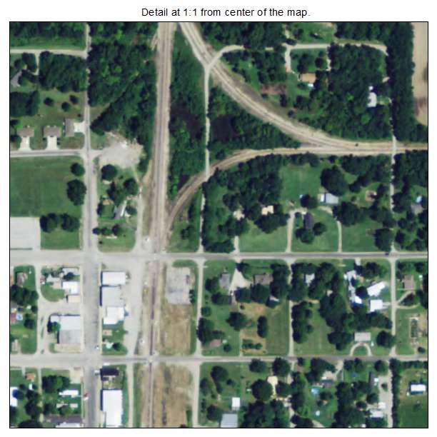 Cherokee, Kansas aerial imagery detail