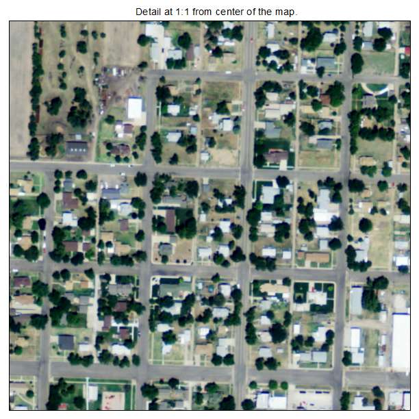 Claflin, Kansas aerial imagery detail