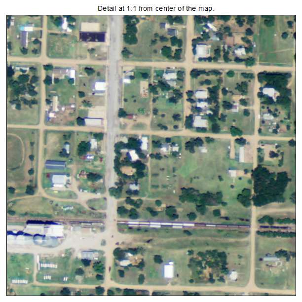 Coats, Kansas aerial imagery detail