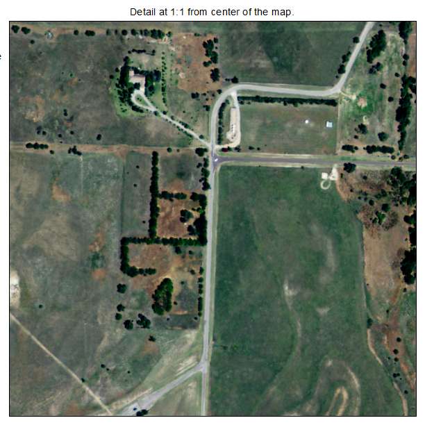 Coldwater, Kansas aerial imagery detail