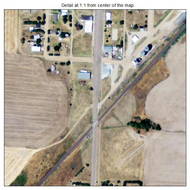Collyer, Kansas aerial imagery detail