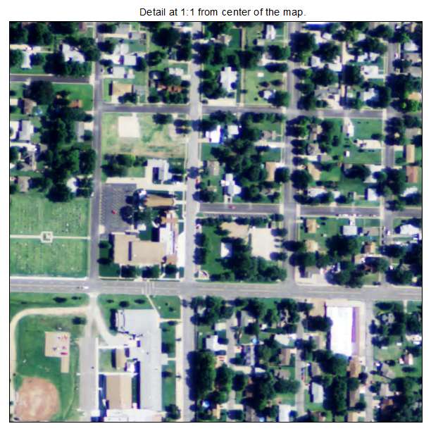 Colwich, Kansas aerial imagery detail