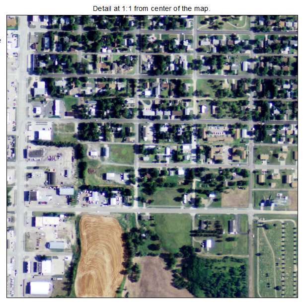 Concordia, Kansas aerial imagery detail