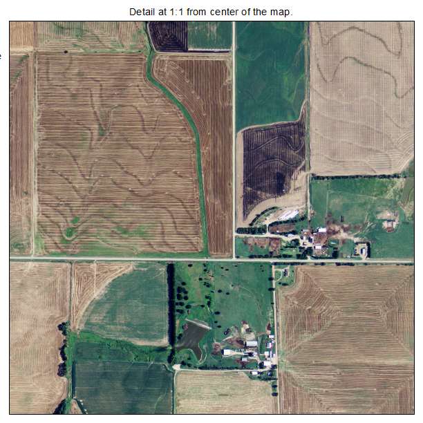 Conway Springs, Kansas aerial imagery detail