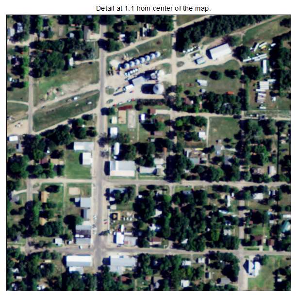 Cuba, Kansas aerial imagery detail
