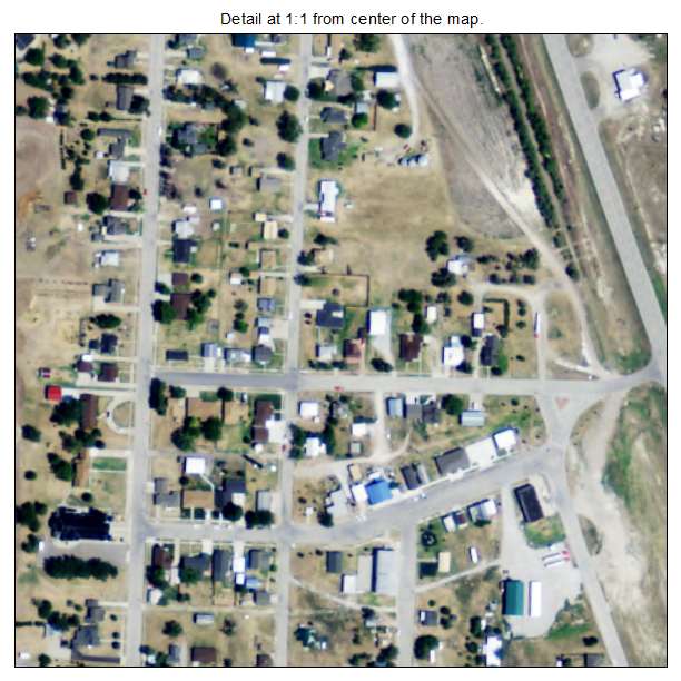 Damar, Kansas aerial imagery detail