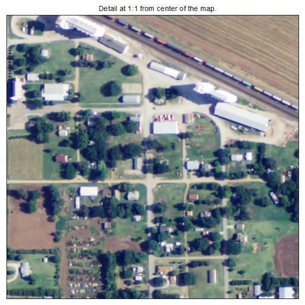 Danville, Kansas aerial imagery detail