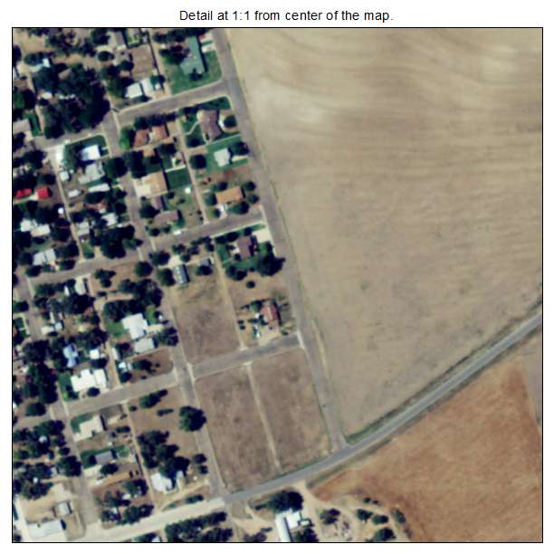 Deerfield, Kansas aerial imagery detail