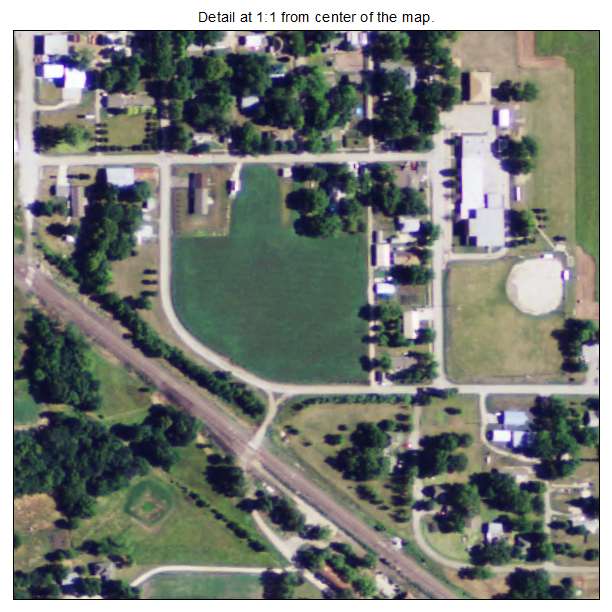 Delia, Kansas aerial imagery detail