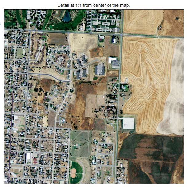 Dodge City, Kansas aerial imagery detail