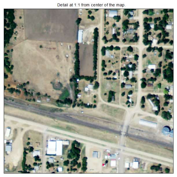 Dorrance, Kansas aerial imagery detail