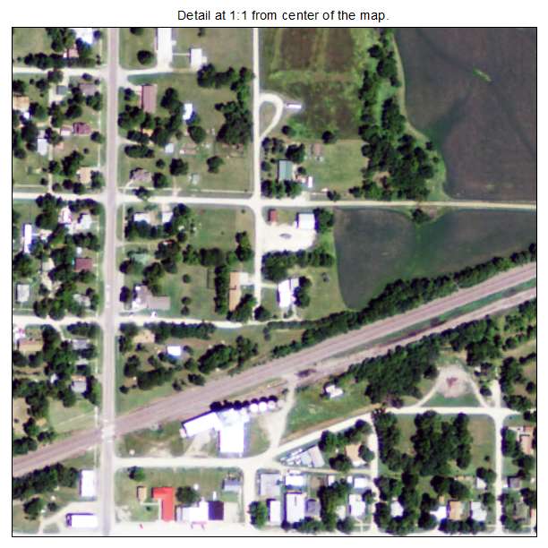Dwight, Kansas aerial imagery detail