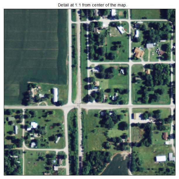 Earlton, Kansas aerial imagery detail