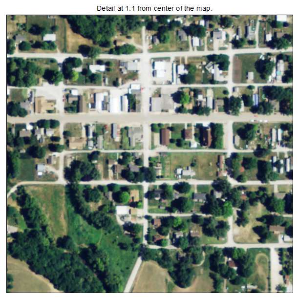 Easton, Kansas aerial imagery detail