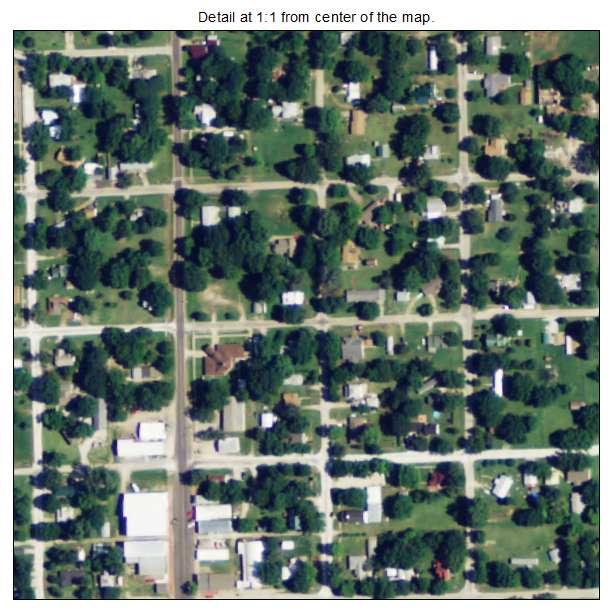 Edna, Kansas aerial imagery detail