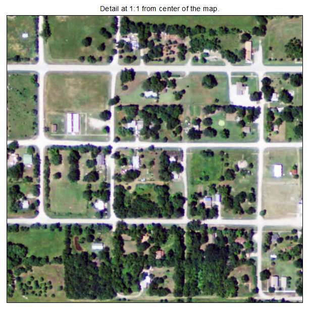 Elk Falls, Kansas aerial imagery detail