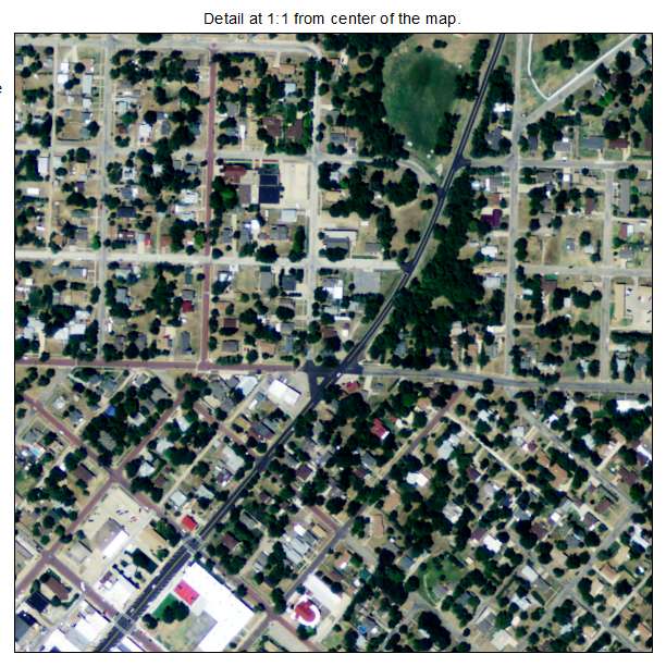 Ellsworth, Kansas aerial imagery detail
