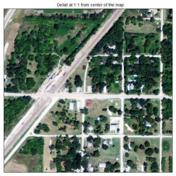 Elmdale, Kansas aerial imagery detail