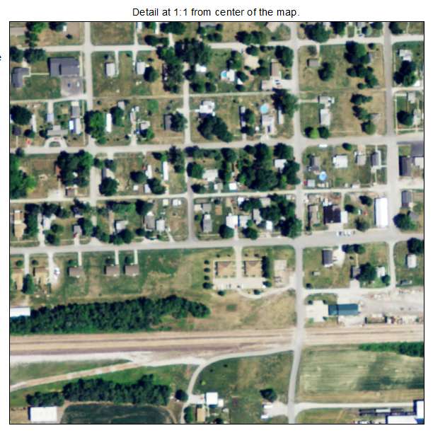 Elwood, Kansas aerial imagery detail