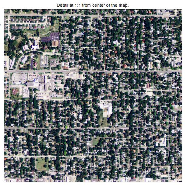 Emporia, Kansas aerial imagery detail