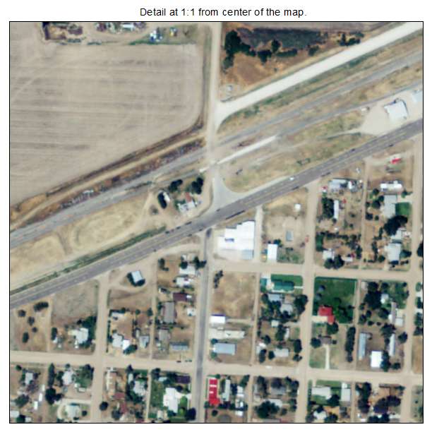 Ensign, Kansas aerial imagery detail