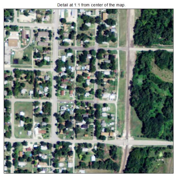 Enterprise, Kansas aerial imagery detail
