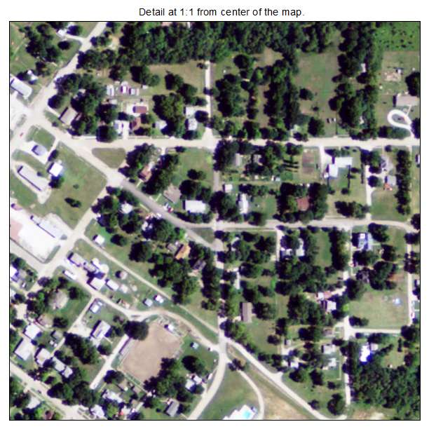 Eskridge, Kansas aerial imagery detail