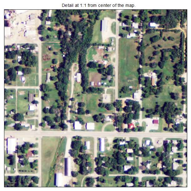 Eureka, Kansas aerial imagery detail