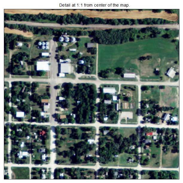 Formoso, Kansas aerial imagery detail