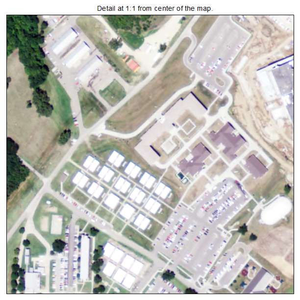 Fort Riley Camp Whiteside, Kansas aerial imagery detail