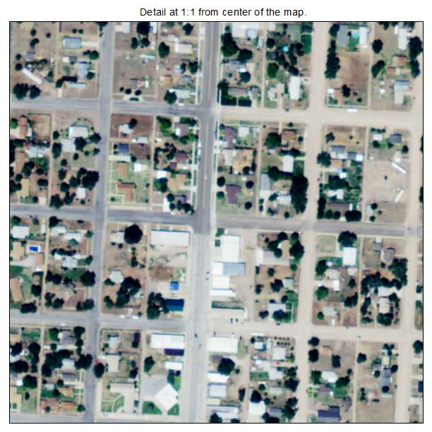Fowler, Kansas aerial imagery detail