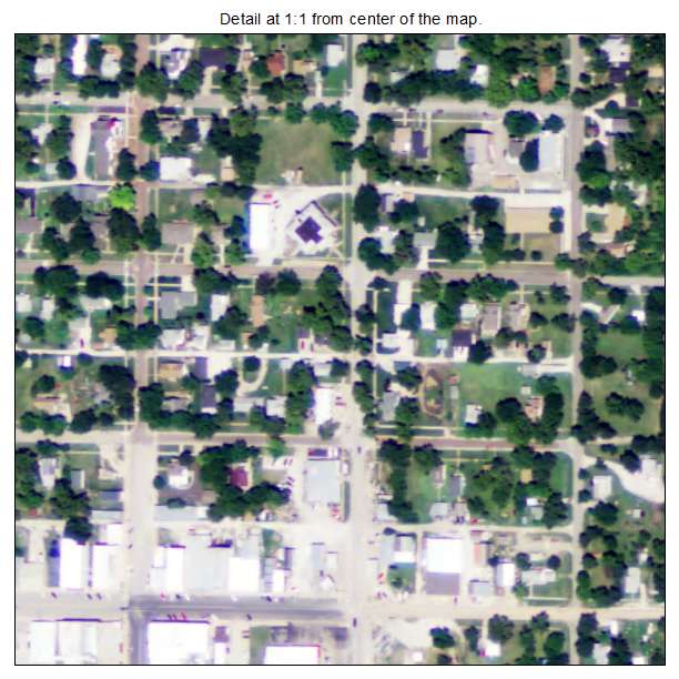 Frankfort, Kansas aerial imagery detail