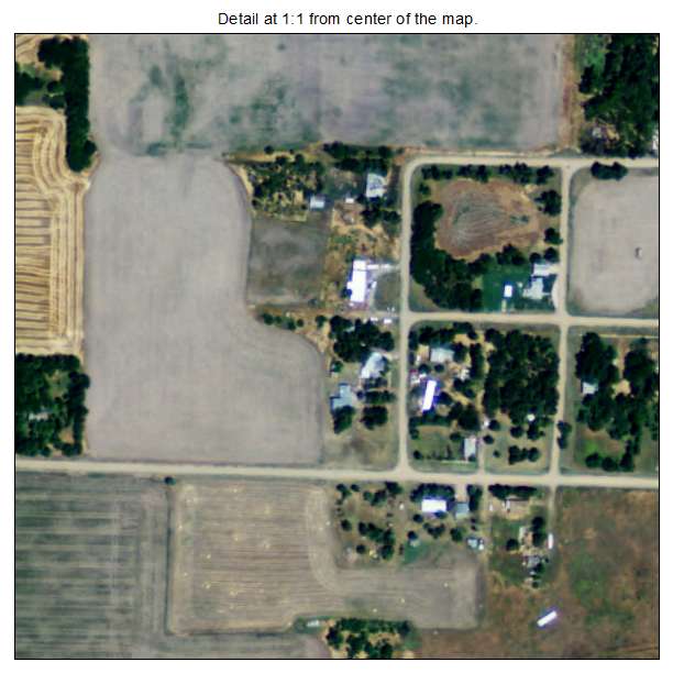 Frederick, Kansas aerial imagery detail