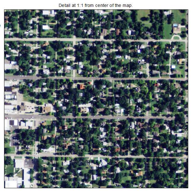 Fredonia, Kansas aerial imagery detail
