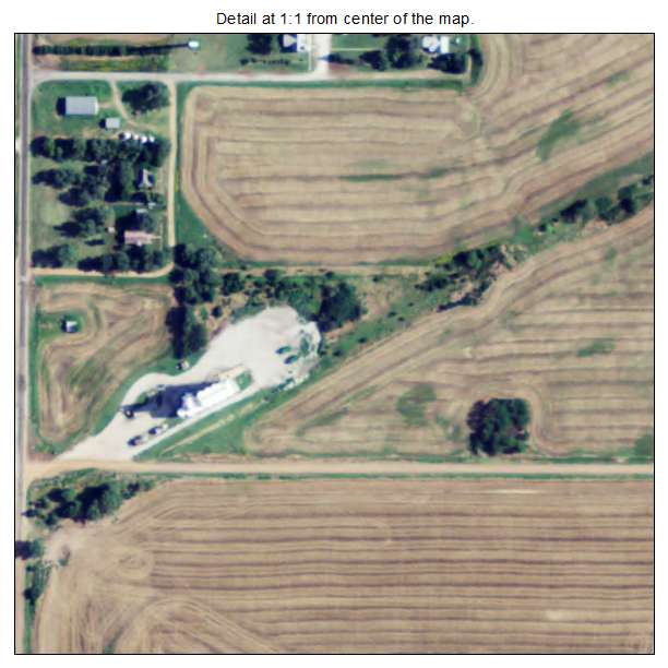 Freeport, Kansas aerial imagery detail