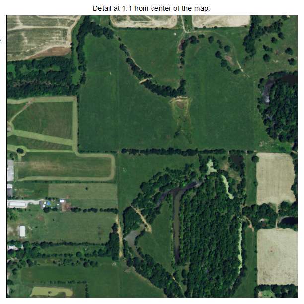 Frontenac, Kansas aerial imagery detail