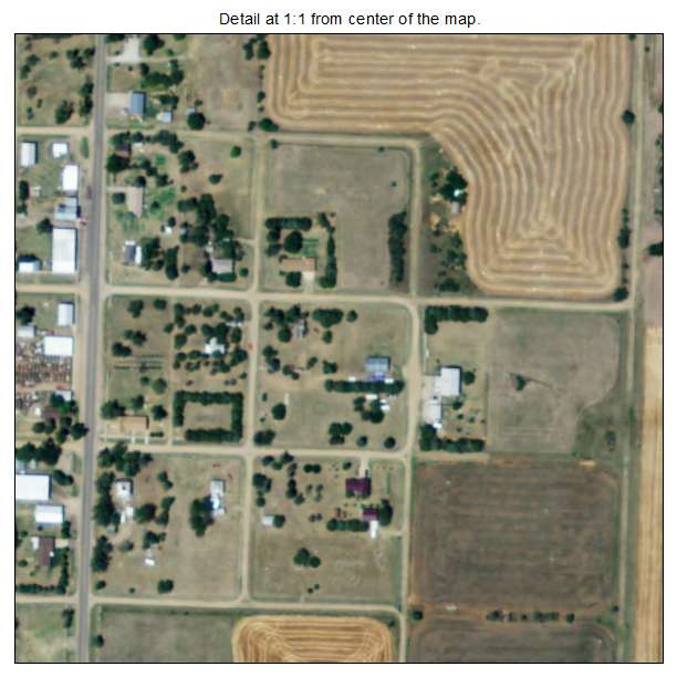 Galatia, Kansas aerial imagery detail