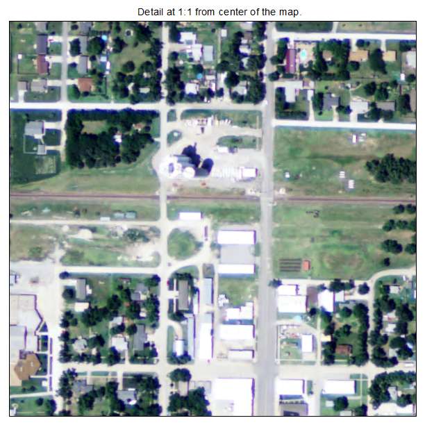 Galva, Kansas aerial imagery detail