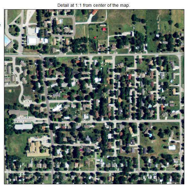 Garnett, Kansas aerial imagery detail