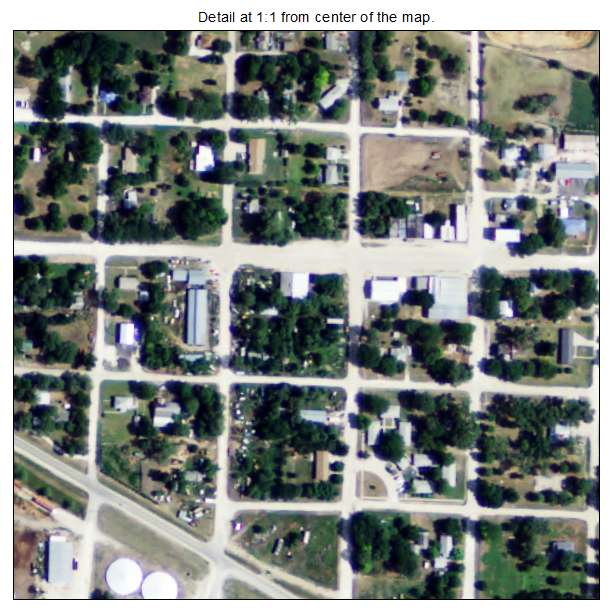 Gaylord, Kansas aerial imagery detail