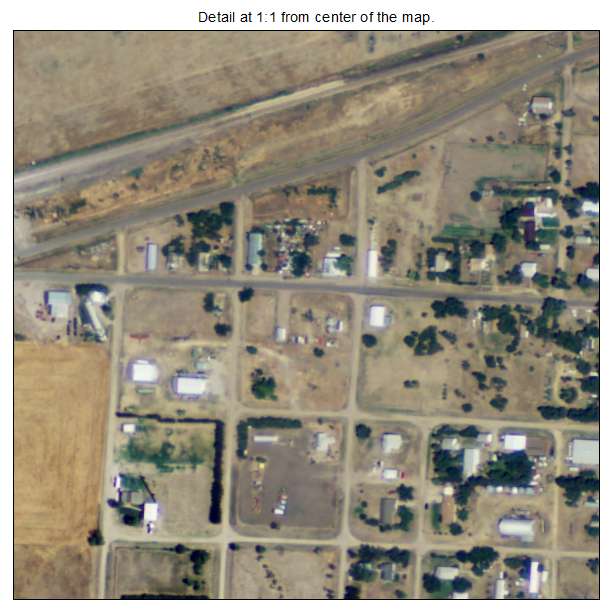Gem, Kansas aerial imagery detail