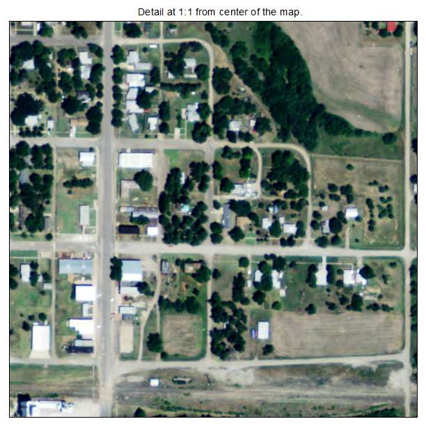 Geneseo, Kansas aerial imagery detail
