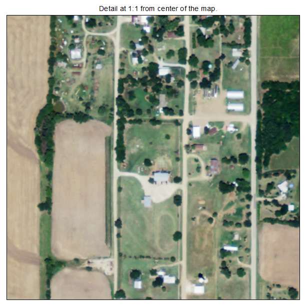 Geuda Springs, Kansas aerial imagery detail