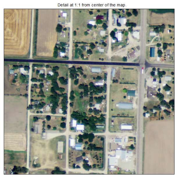 Glade, Kansas aerial imagery detail