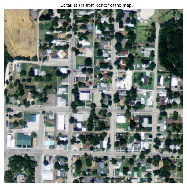Glen Elder, Kansas aerial imagery detail