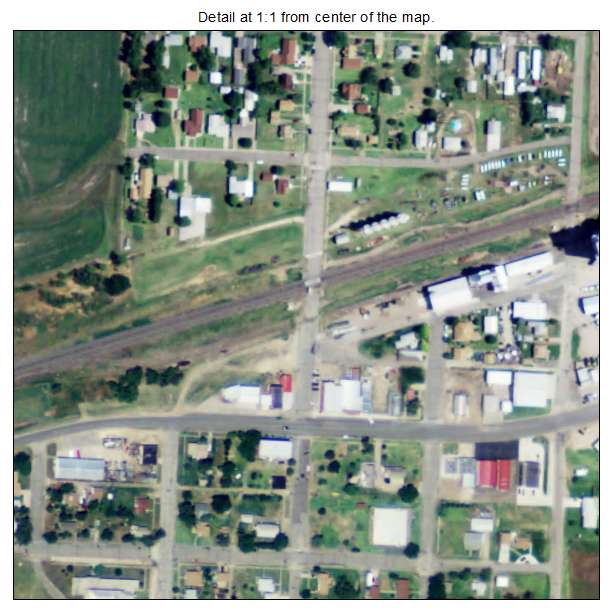Gorham, Kansas aerial imagery detail