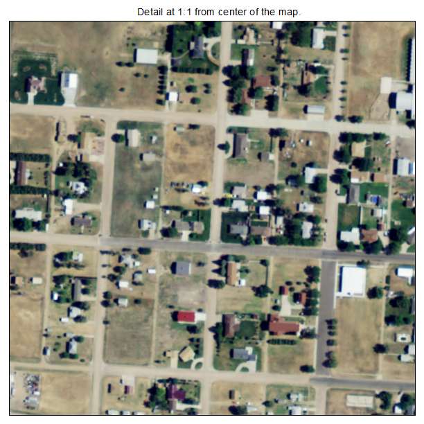 Grainfield, Kansas aerial imagery detail