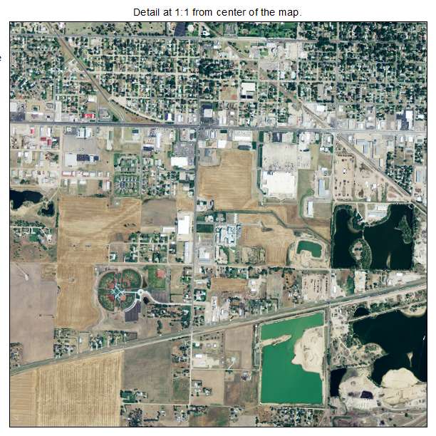 Great Bend, Kansas aerial imagery detail