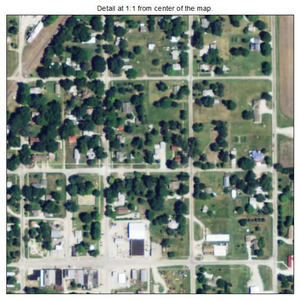 Greeley, Kansas aerial imagery detail