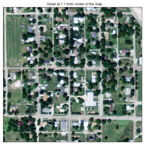 Greenleaf, Kansas aerial imagery detail